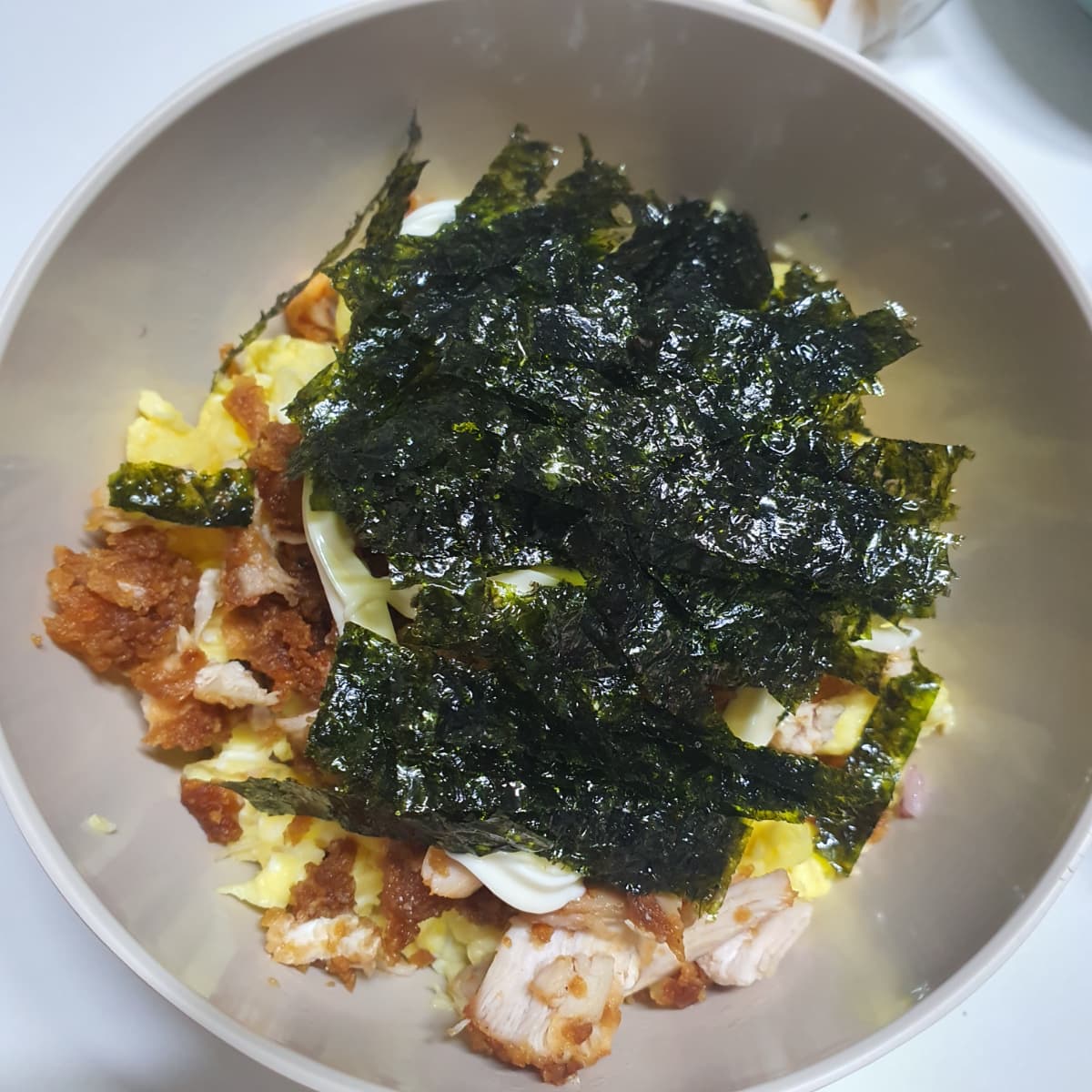 남은 치킨 활용 요리! 치킨마요덮밥